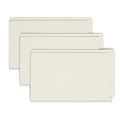 Office Jansan | Smead 29210 Extra-Heavy Recycled Pressboard Straight End Tab Folders - Legal, Gray/Green (25/Box) image number 0