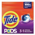 Cleaning & Janitorial Supplies | Tide 80760777 HE Compatible Laundry Detergent Pods - Spring Meadow (31/Pack, 4 Packs/Carton) image number 3