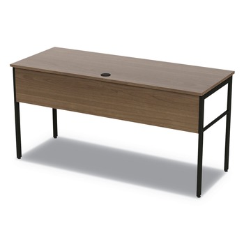 Linea Italia LITUR601NW Urban Series 59 in. x 23.75 in. x 29.5 in. Workstation - Natural Walnut