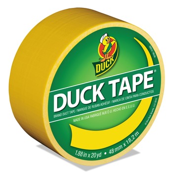 Duck 1.88 in. x 20 yards 3 in. Core Colored Duct Tape - Yellow (1-Roll)