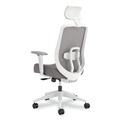 Office Chairs | HON HPTCC1T1UM.WHT Altern Mesh Back Task Chair, 17.95 to 21.1 Seat Height, Gray Seat, Gray/White Back, White Base image number 1