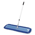 Mops | Gritt Commercial GRI17448T4PK 48 in. x 5 in. Microfiber Head 40 in. to 72 in. Silver Aluminum Handle Dust Mop with Telescopic Handle - Blue (4/Kit) image number 6