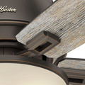 Ceiling Fans | Hunter 53342 52 in. Donegan Onyx Bengal Ceiling Fan with Light image number 10