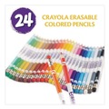 Bulk Savings Pricing 2 | Crayola 682424 3.3 millimeter 2B Erasable Color Pencil - Assorted Lead and Barrel Colors (24/Box) image number 5