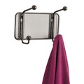 Cleaning & Janitorial Supplies | Safco 6401BL 8.5w x 3d x 5.5h 2-Hook Onyx Mesh Wall Racks - Black image number 0