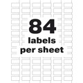  | Avery 60534 PermaTrack 0.5 in. x 1 in. Laser Printers Tamper-Evident Asset Tag Labels - White (672/Pack) image number 5