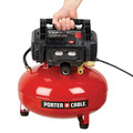 Porter-Cable C2002-NS150C 0.8 HP 6 Gallon Oil-Free Pancake Air Compressor and 18-Gauge 1-1/2 in. Narrow Crown Stapler Kit Bundle image number 8