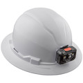 Hard Hats | Klein Tools 60406RL Non-Vented Full Brim Hard Hat with Rechargeable Headlamp - White image number 2