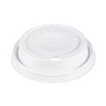 Cutlery | Dart 12EL 12 oz. Cappuccino Dome Sipper Lids - White (1000/Carton) image number 1