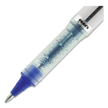uni-ball VISION ELITE Bold 0.8 mm Hybrid Gel Pen - Blue Ink/White/Blue/Clear Barrel