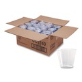 Food Trays, Containers, and Lids | WNA WNA CC9240 9 oz. Classic Crystal Fluted Squat Plastic Tumblers - Clear (240/Carton) image number 2