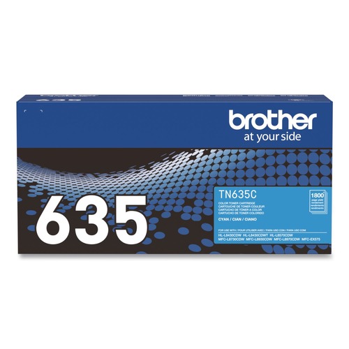 Ink & Toner | Brother TN635C 1,800 Page-Yield Toner - Cyan image number 0