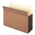 Office Jansan | Smead 73390 5.25 in. Expansion Redrope Tuff Pocket Drop-Front File Pockets with Fully Lined Gussets - Letter , Redrope (10/Box) image number 0