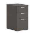 Office Filing Cabinets & Shelves | HON HLPLPMBBF.LSL1 Mod 3-Drawer Box Box File Legal Letter 15 in. x 20 in. x 28 in. Left or Right Mobile Pedestal - Slate Teak image number 0