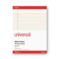 Mothers Day Sale! Save an Extra 10% off your order | Universal UNV35882 50-Sheet 8.5 in. x 11 in. Colored Perforated Writing Pads - Wide/Legal Rule, Ivory (1 Dozen) image number 0