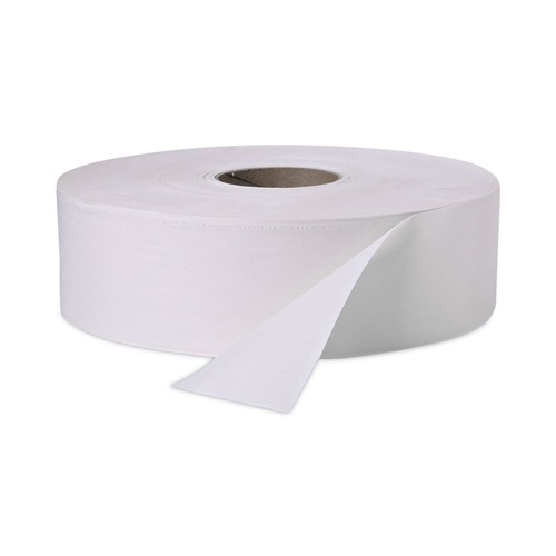 Toilet Paper | Windsoft W2002 3.4 in. x 1000 ft. 2 Ply Septic Safe Jumbo Roll Bath Tissue - White (12 Rolls/Carton) image number 0