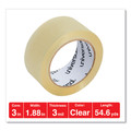  | Universal One UNV91000 1.88 in. x 54.6 yds, 3 in. Core, Heavy-Duty Box Sealing Tape - Clear (1-Roll) image number 1