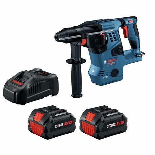 Factory Reconditioned Bosch 18V Brushless Connected-Ready SDS-Plus Bulldog Lithium-Ion 1-1/8 in. Cordless Rotary Hammer Kit with 2 Batteries (8 Ah) -  GBH18V-28CK28-RT