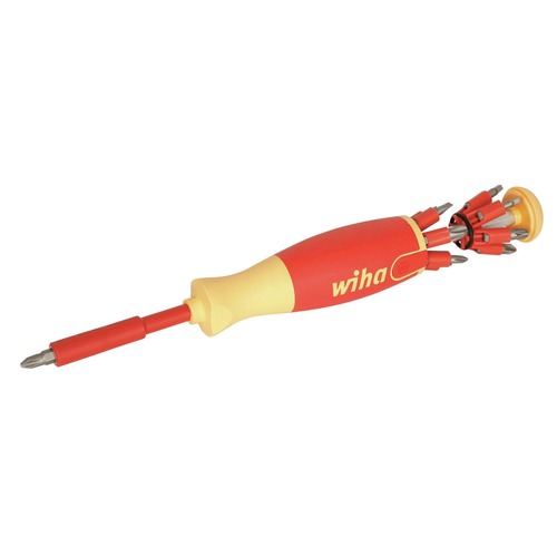 Screwdrivers | Wiha Tools 38050 14-Piece Insulated Pop-up Slotted, Phillips, Square, Pozidriv Bit Holder Set image number 0