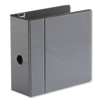 Universal UNV30755 Deluxe Easy-to-Open 5 in. Capacity 11 in. x 8.5 in. (3) D-Ring View Binder - Black