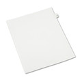  | Avery 01079 Preprinted Legal Exhibit 11 in. x 8.5 in. Side Tab Index Dividers - White (25/Pack) image number 1