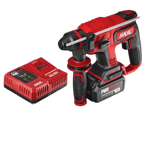 Rotary Hammers | Skil RH1704-1A 20V PWRCORE 20 Brushless Lithium-Ion 7/8 in. Cordless Rotary Hammer Kit (5 Ah) image number 0