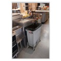 Trash & Waste Bins | Rubbermaid Commercial FG354060GRAY 23 Gallon Rectangular Plastic Slim Jim Receptacle W/venting Channels - Gray image number 9