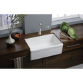 Kitchen Sinks | Elkay SWUF28179WH Fireclay 29-7/8 in. x 19-3/4 in. Single Bowl Farmhouse Sink (White) image number 1