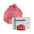 Bulk Savings Pricing 3 | Boardwalk A8046PRK 40 in. x 46 in. 45 gal. 1.3 mil Linear Low Density Health Care Trash Can Liners - Red (100/Carton) image number 5