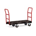 Utility Carts | Rubbermaid Commercial FG443610BLA 24 in. x 48 in. 1200 lbs. Capacity Heavy-Duty Platform Truck Cart - Black image number 4