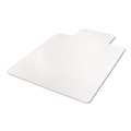 Office Jansan | Deflecto CM11112COM Economat 36 in. x 48 in. Occasional Use Lipped Chair Mat Roll For Low Pile Carpet - Clear image number 2