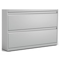  | Alera 25510 42 in. x 18.63 in. x 52.5 in. 4 Legal/Letter Size Lateral File Drawers - Light Gray image number 3