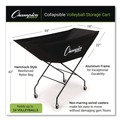 Utility Carts | Champion Sports VCPRO 23 in. x 55 in. x 41 in. Pro Collapsible Volleyball Cart - Black image number 1