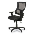  | Alera ALEELT4218S Elusion II Series Suspension Mesh Mid-Back Synchro Seat Slide Chair - Black image number 2