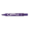  | Avery 08884 Marks-A-Lot Chisel Tip Desk Style Permanent Marker Set - Extra Large, Purple (12-Piece) image number 2