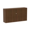  | Alera VA286615WA 64.75 in. x 15 in. x 35.38 in. Valencia Series 4-Compartment Hutch with Doors - Modern Walnut image number 3