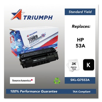 Triumph 751000NSH0363 Remanufactured Q7553A (53A) 3,000 Page-Yield Toner - Black