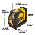 Rotary Lasers | Dewalt DW088LG 12V Self-Leveling Green Cross Line Laser image number 2