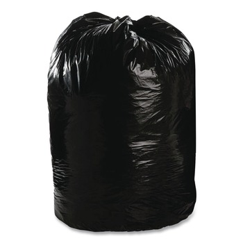 Stout by Envision 50 in. x 51 in. 65-Gallon 1.5 mil. Total Recycled Content Plastic Trash Bags - Black/Brown (100/Carton)