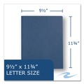 File Folders | Roaring Spring 54121 Accommodates (100) 11 in. x 8.5 in. Sheets Pocket Folder with Prongs - Dark Blue (250/Carton) image number 5