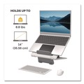 Office Jansan | Fellowes Mfg Co. 100098501 9.25 in. x 10.55 in. x 0.55 in. to 8 in. Supports Up to 8.8 lbs. Breyta Laptop Stand - White image number 2