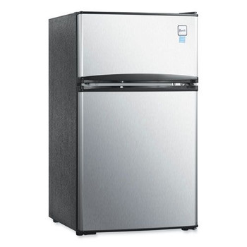 Avanti RA31B3S Counter-Height 3.1 cu.-ft. Two-Door Refrigerator/Freezer - Black/Stainless Steel