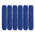 Mops | Gritt Commercial GRI182486PK 48 in. x 5 in. Microfiber Looped Dust Mop Pad Head - Blue (6/Carton) image number 0