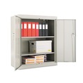  | Alera CM4218LG 36 in. x 42 in. x 18 in. Assembled High Storage Cabinet with Adjustable Shelves - Light Gray image number 1