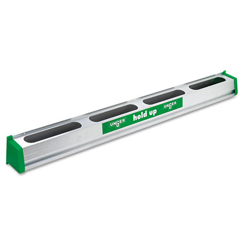 Office Furniture & Lighting | Unger HU900 36 in. W x 3.5 in. D x 3.5 in. H Hold Up Aluminum Tool Rack - Aluminum/Green image number 0