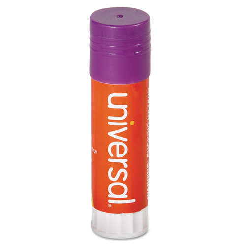  | Universal UNV74752 1.3 oz. Glue Stick - Purple, Clear Dry (12-Piece/Pack) image number 0
