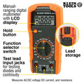 Klein Tools 69149P Digital Multimeter, Noncontact Voltage Tester and Electrical Outlet Test Kit image number 7