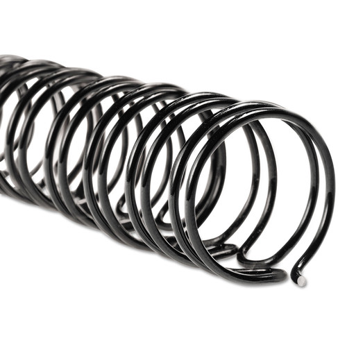 Office Jansan | GBC 9775018 3/8 in. Diameter 85 Sheet Capacity WireBind Spines - Black (100/Box) image number 0