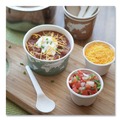 Food Trays, Containers, and Lids | Eco-Products EP-BSC12-WA 4.05 in. x 2.5 in. 12 oz. World Art Renewable and Compostable Paper Food Container - Green (500/Carton) image number 5