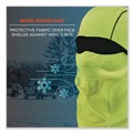 Masks | Ergodyne 16834 N-Ferno 6823 One Size Fits Most Fleece Hinged Balaclava Face Mask - Lime image number 3
